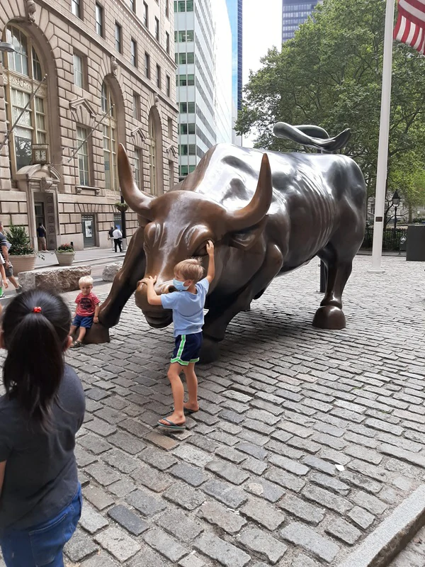 Charging Bull, New York City near Statue of Liberty